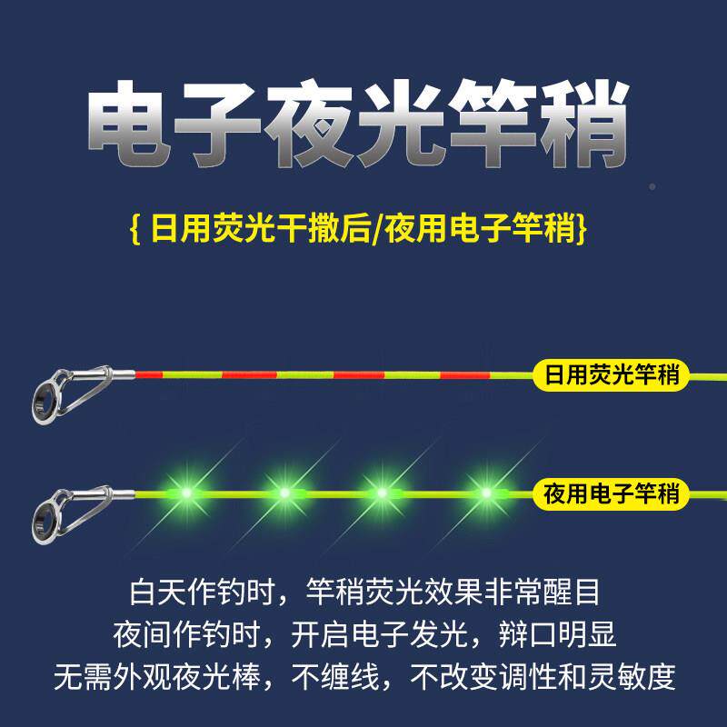 夜光小矶竿软尾筏竿软尾小矶竿小海竿丁打串钩黄辣矶渔杆XKR套装