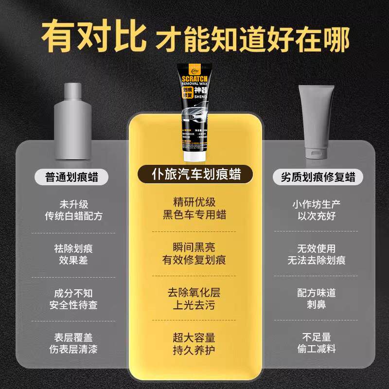 仆旅汽车划划痕蜡车漆划痕复HHL1修蜡漆面深度痕修修复神器车身刮
