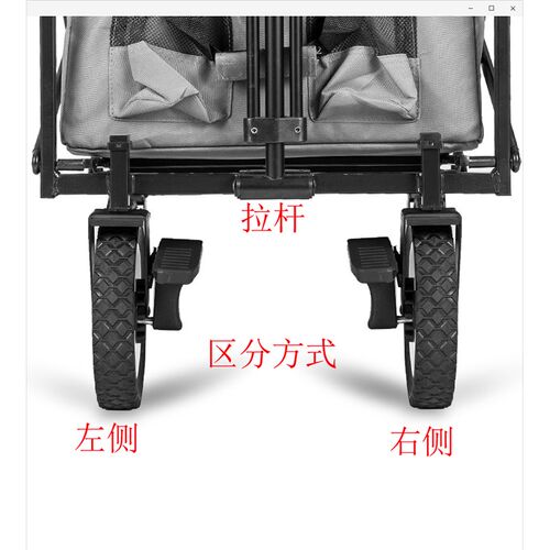 7寸宽轮8寸标准轮加装前轮双刹车