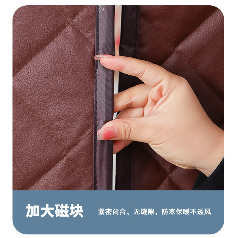 门帘冬季保暖防风棉门帘卧室房间家用保温挡风磁吸免打孔隔断帘子