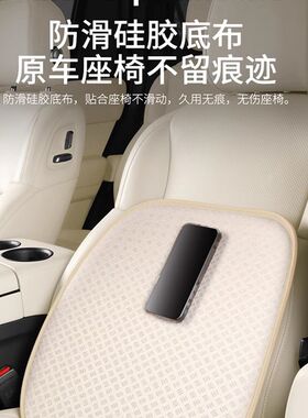 2024新款汽车坐垫夏季卡通淳麻车座垫可爱女士四季通用透气坐垫套