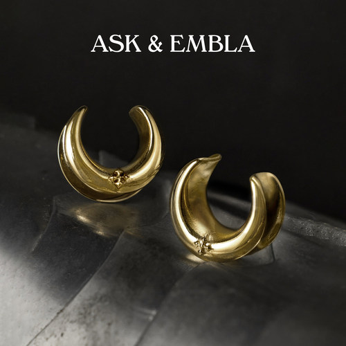 AskandEmbla 新月马鞍型扩耳坠