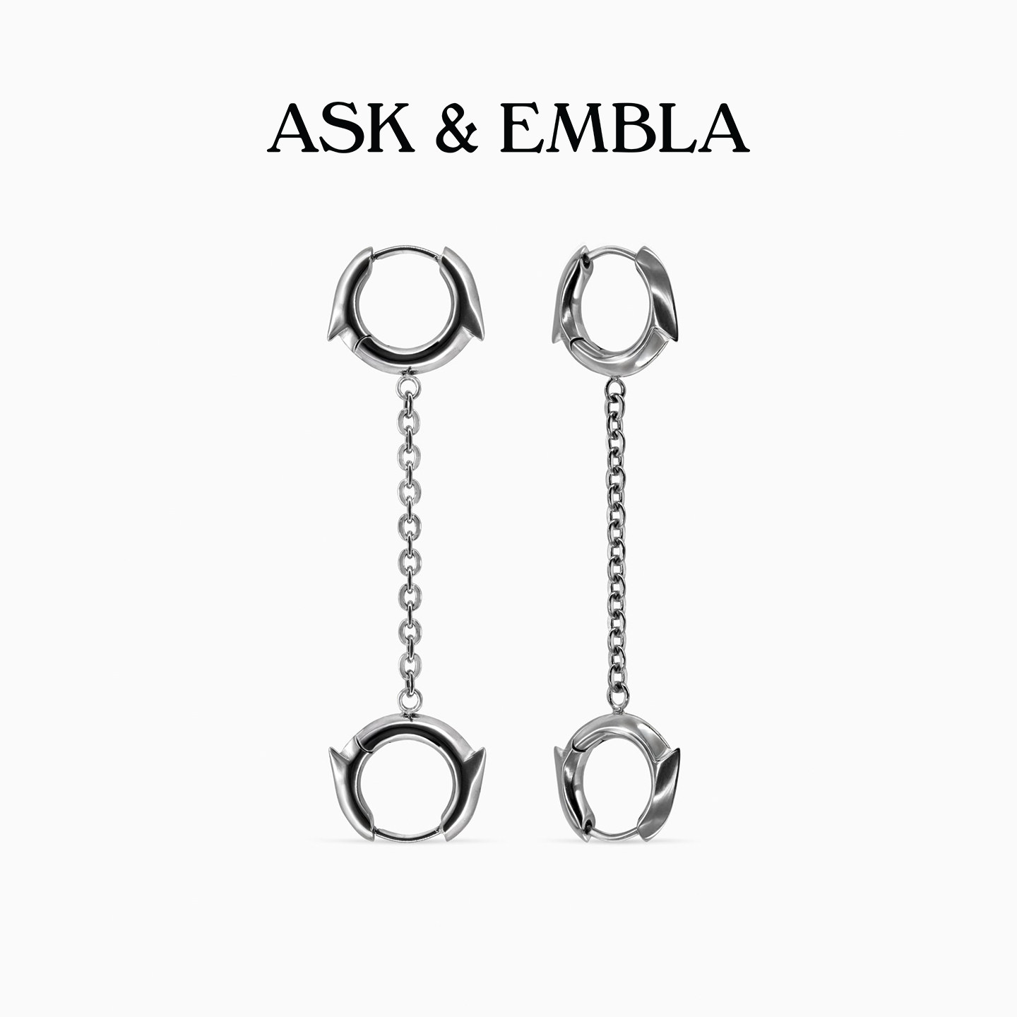 Ask & Embla Exe链条耳环