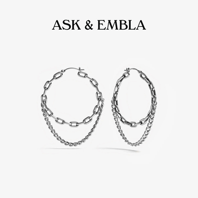 Ask & Embla Lynx链条耳饰
