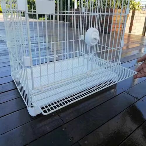 狗笼加粗加固新款DIY方扣中小型犬博美泰迪室内狗狗多层叠加笼子