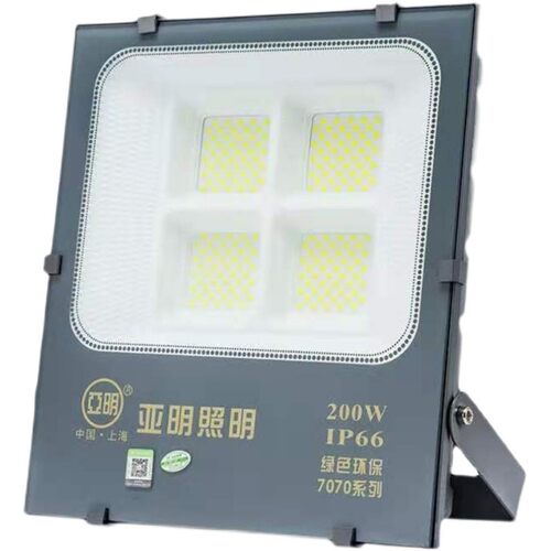 亚明照明LED纳米亚其投光灯泛光灯200W户外防水广告招牌400W射灯