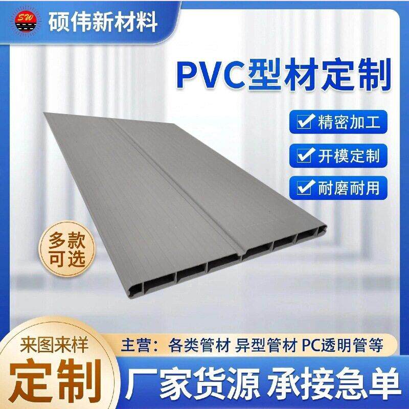 PVC中空墙板挤出型材塑料空心隔断板设备围护板非标异型材厂家