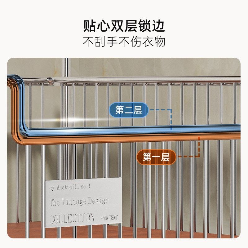 阳台洗衣房置物架落地双层脏衣篮浴室移动脏衣筐卫生间脏衣篓推车