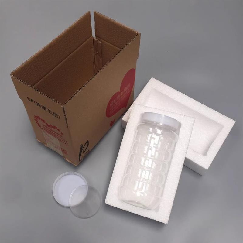500g1000g蜂蜜塑料瓶泡沫纸箱包装盒1斤2斤发快递专用加厚泡沫盒
