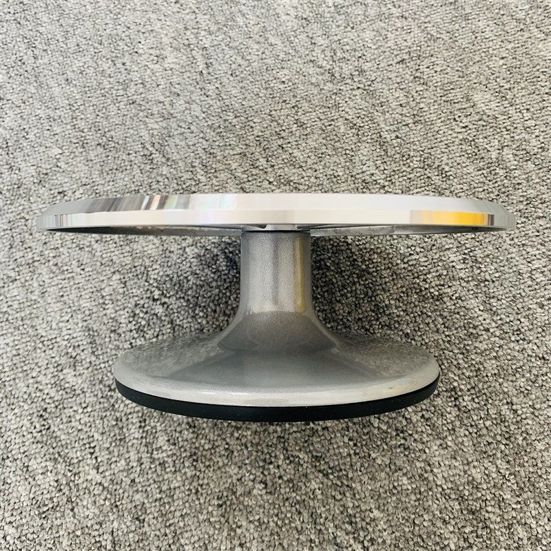 裱花台铝合金蛋糕转盘转台旋转台带防滑垫家用10寸12寸烘焙工具