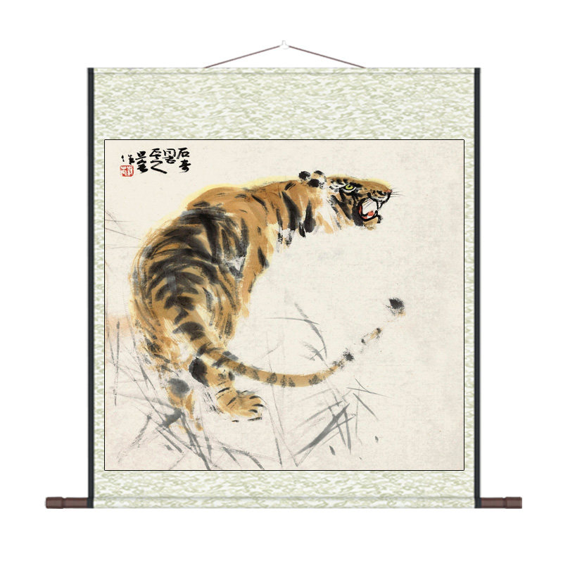 红樓仕女刘旦宅斗方人物挂画丝绸卷轴画客厅装饰画酒店壁画定制画