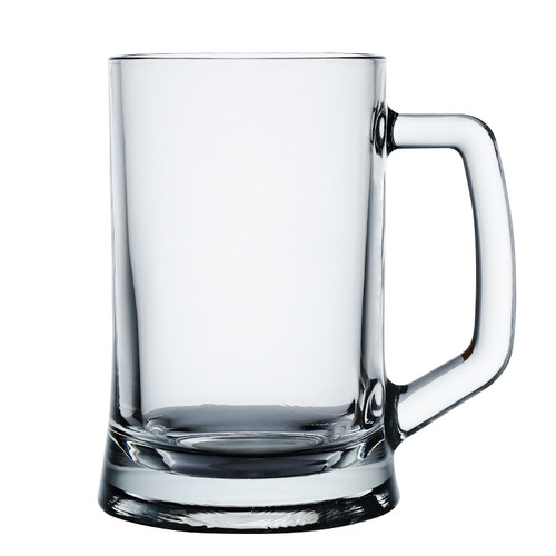 耐热可以放开水 家用茶水杯 加厚玻璃把手啤酒杯酒吧加大号扎啤杯