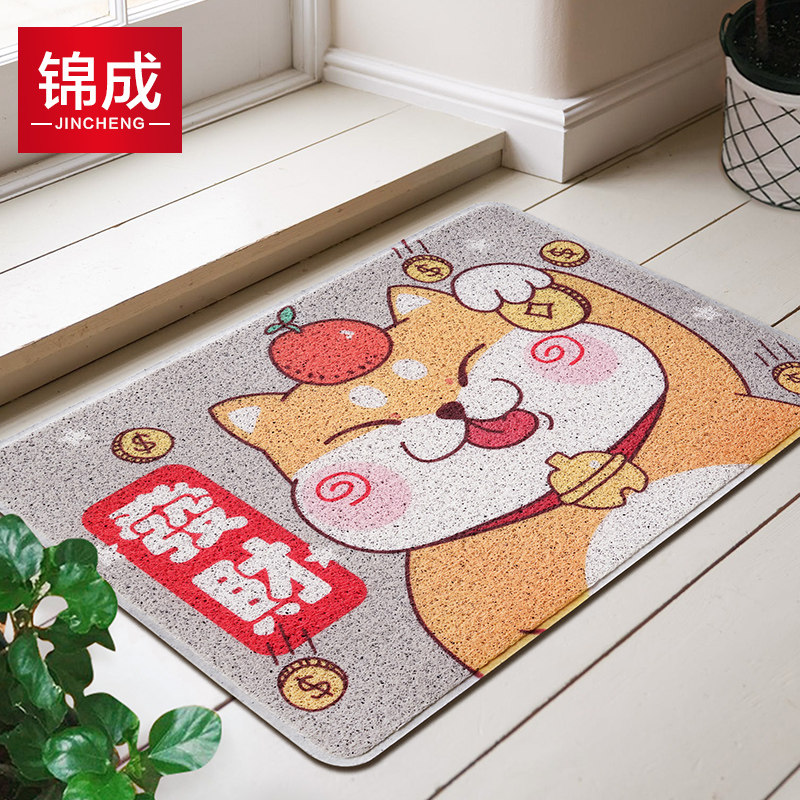 柴犬宠物狗狗地垫进门小地毯入户门丝圈脚垫门口门垫蹭脚垫子