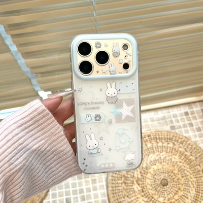 磨砂星星音符米菲适用于苹果17promax全包防摔卡通动漫保护套