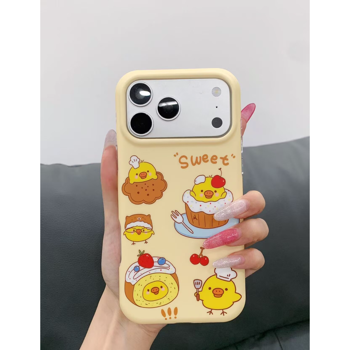 鼻子鸡适用苹果17/16promax太空手机壳透明iPhone15/14/13pro全包防摔新年新款