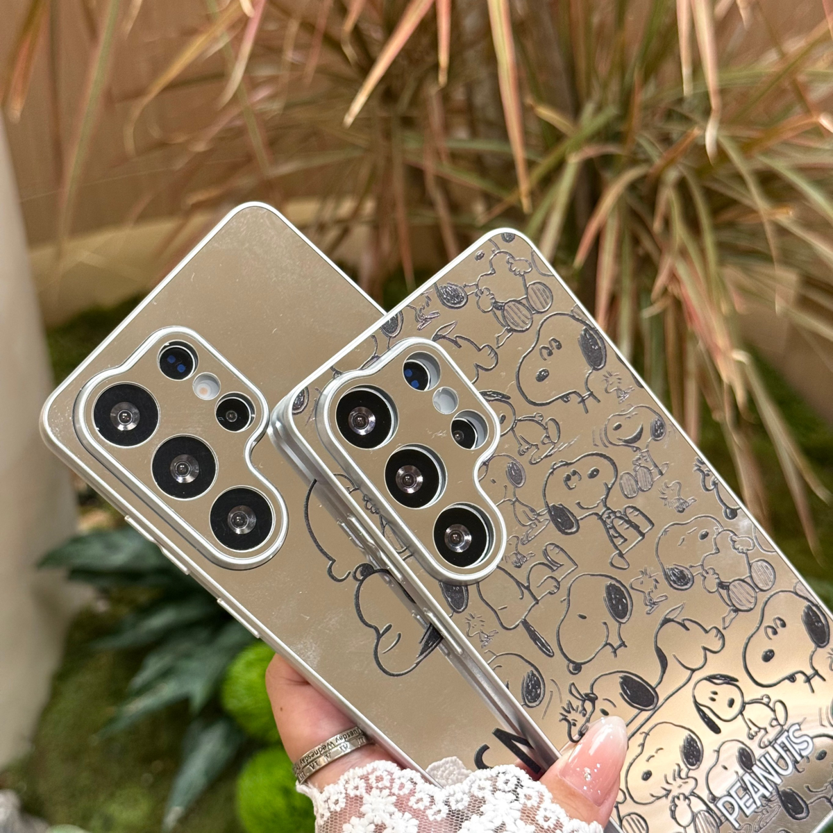 适用于Samsung S26Ultra 卡通史努比TPU+PC保护套 Galaxy S25Plus S24 S23U手机壳