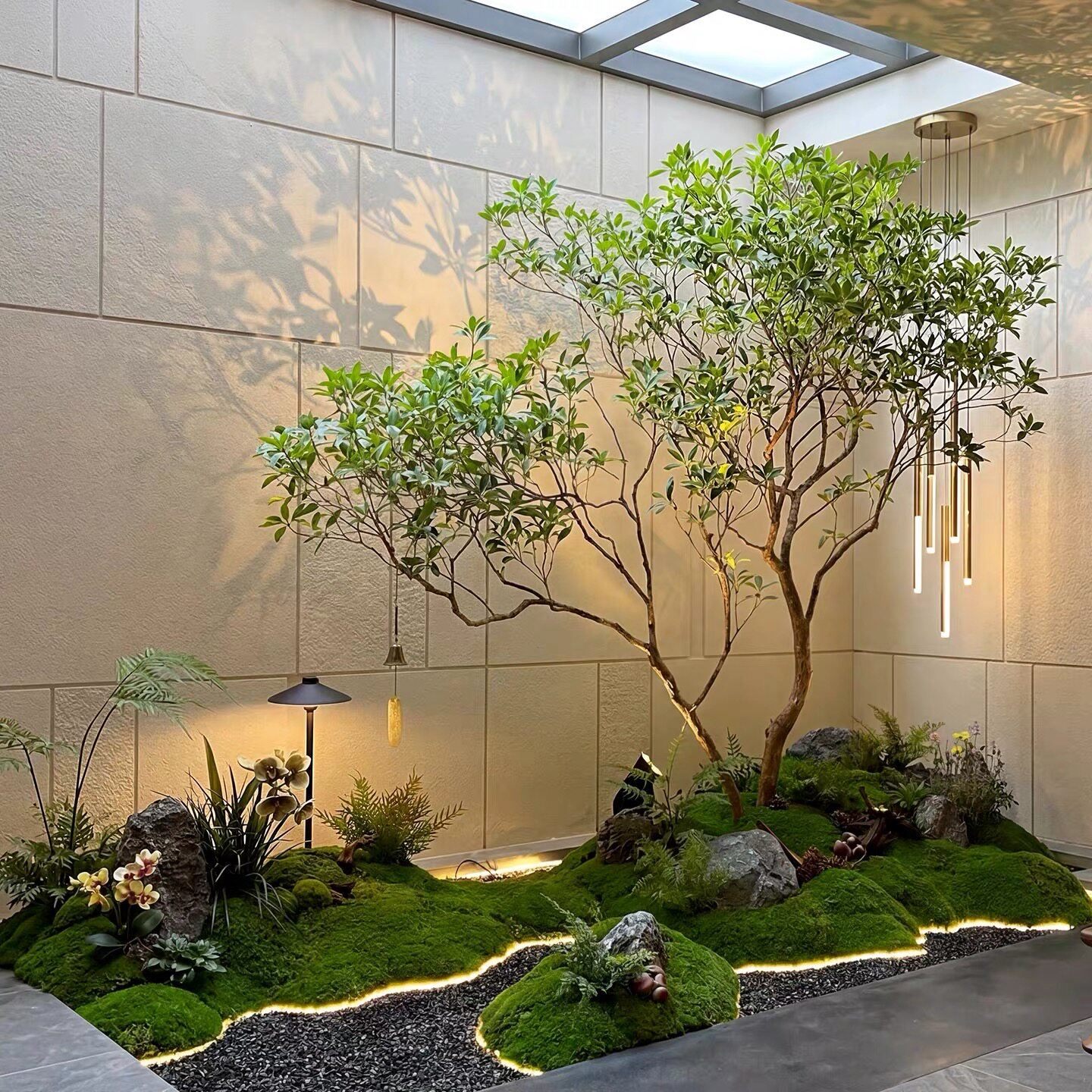 彷真马醉木橱窗造景植物室内高端彷生绿植装饰树大型假树简约景观