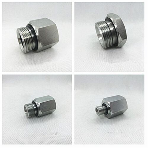 过渡液压接头高压油管对丝补芯内外丝转换RI管外螺纹ED密封/5B-WD