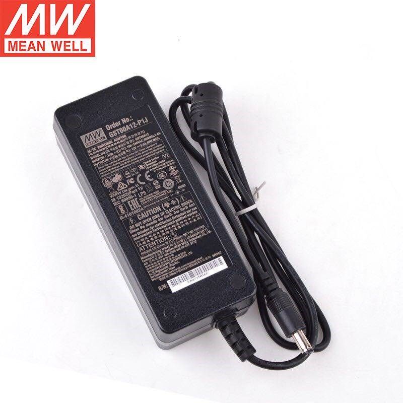台湾明纬电源适配器GSM60A12-P1J 60W 12V5A 医疗用3插 低漏电流