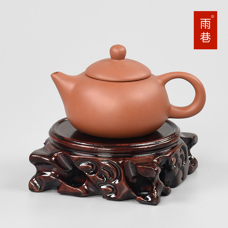 马斯拉木雕刻奇石工艺品摆件根雕底坐实木质茶壶花瓶盆景架木托架图片