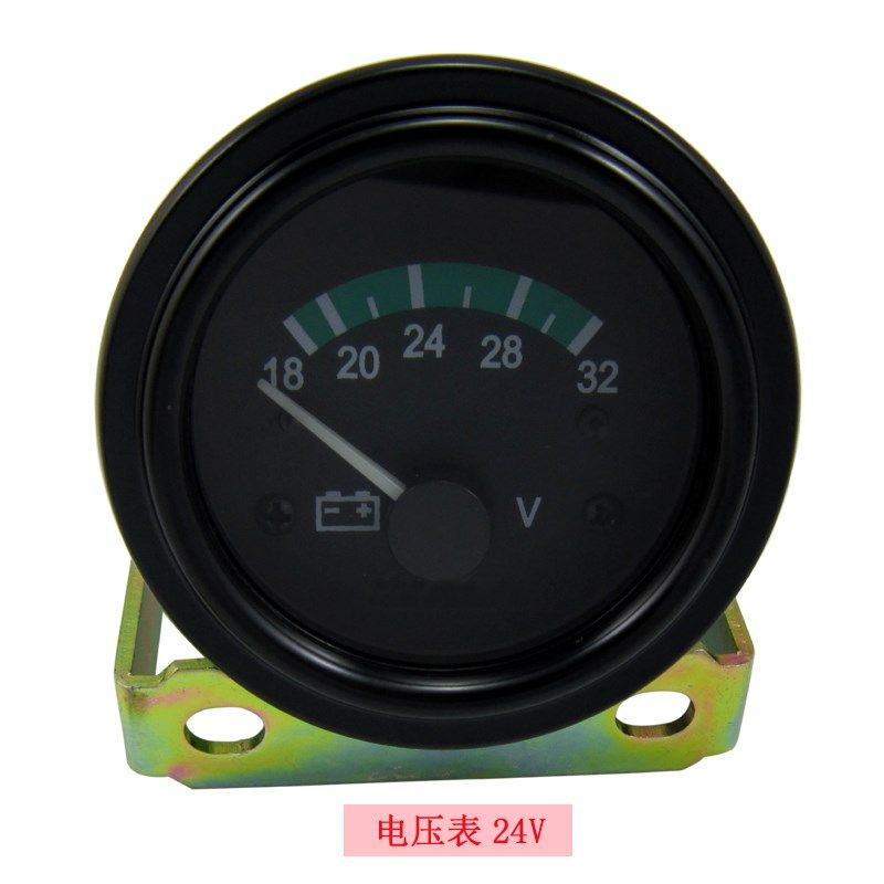 柴油发电机组 电压表 蓄电池/发电机电瓶电压表 直流 12V/24V