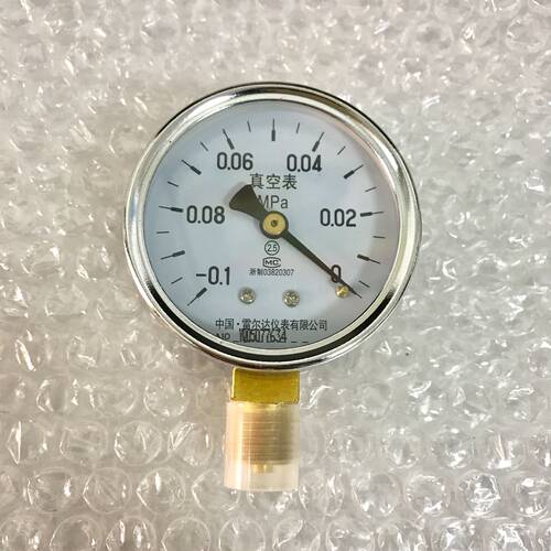 雷尔达 真空表 -0.1-0mpa 直径60mm 螺纹m14x1.5 径向 精度2.5级