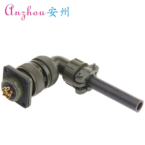 MS5015 5芯美军标 航空插头 MS3108A-14S-5S MS3102A-14S-5P 弯头