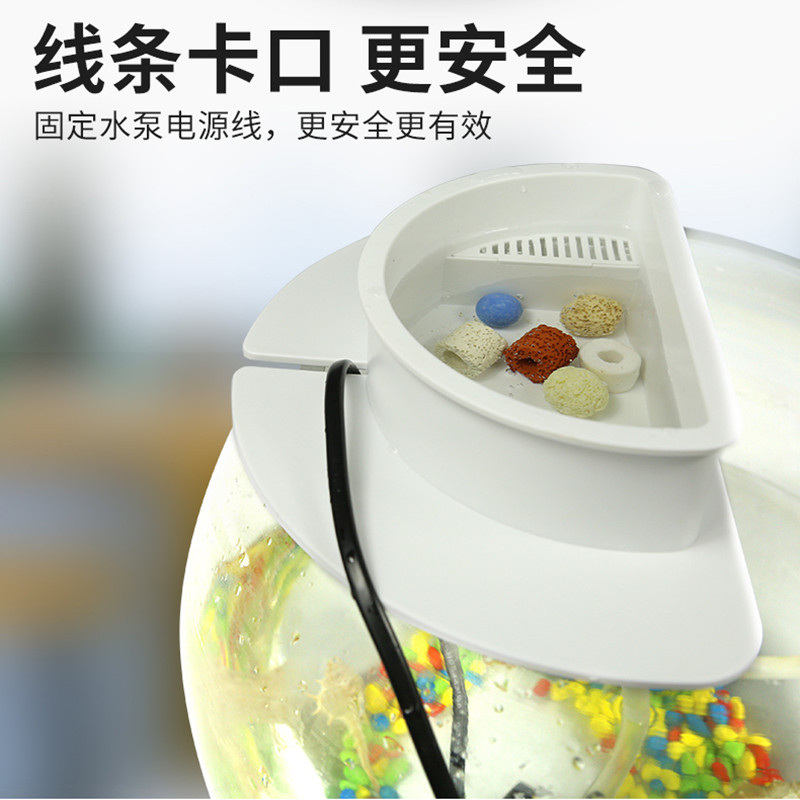 森森过滤器小鱼缸上滤水族箱三合一潜水泵静音循环增氧外置过滤器