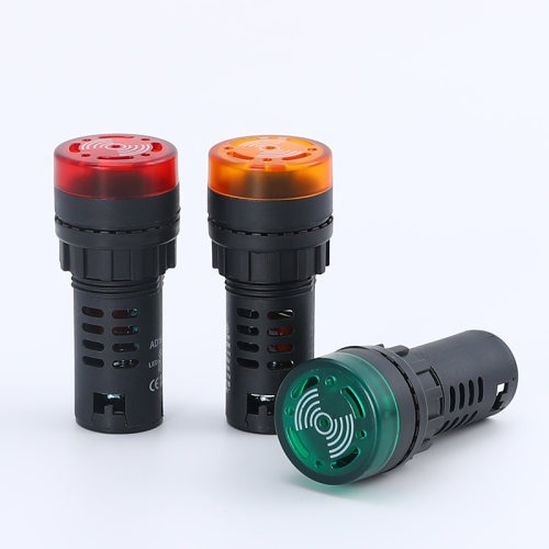 蜂鸣器AD16-22SM闪光蜂鸣器 声光器 报警灯 开孔22mm380V 220V