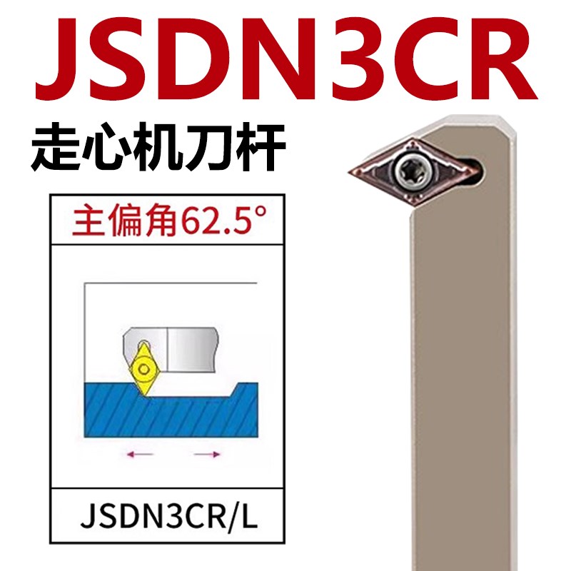 数控螺钉式走心机外圆刀杆/主偏角62.5JSDN3CR/JSDNG3CL1212K图片