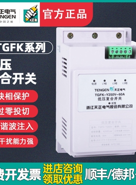 天正TGFK低压复合开关 电容器三相共补分补 角星型250V450V60A80A