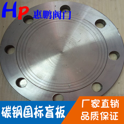 化工部 HG20592 焊接法兰盖板 铁闷盖 碳钢新标盲板 DN25-200
