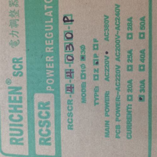 SCR RCSCR-4-4-030P RCSCR-4 30A RUICHEN瑞铖 电力调整器 220V