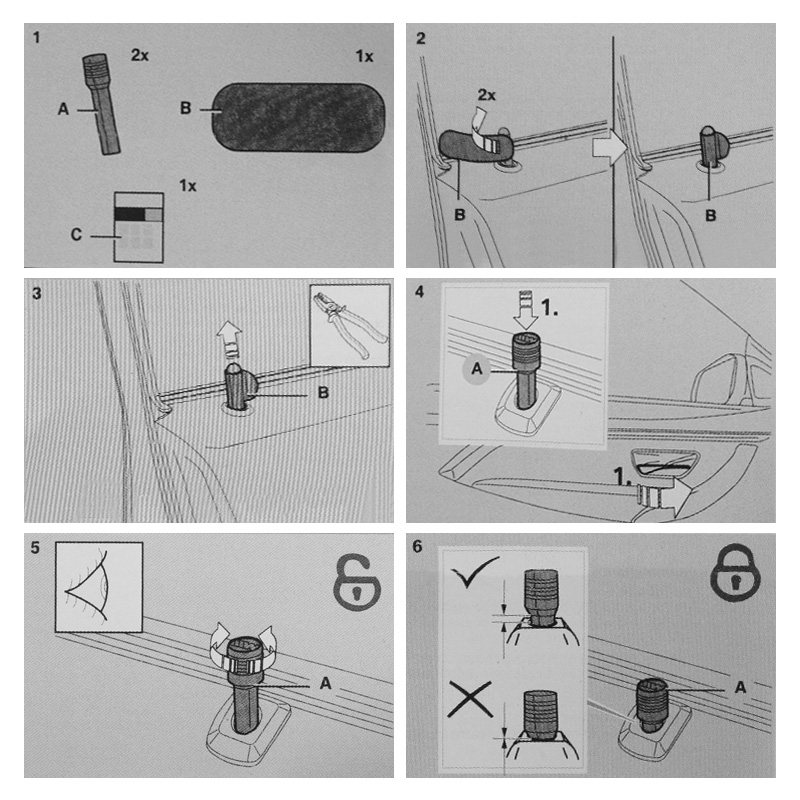 宝马1系3系5系7系门提X1X3X4X5X6Z4车门连锁按钮保险锁帽门栓配件