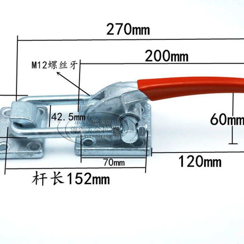 重型可调节搭扣 锁扣锁夹 箱扣夹具 门栓式快速夹钳 压紧器40380