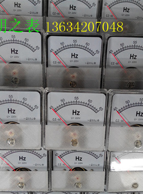 指针式频率表交流电压表赫兹表CZ-60 45-65HZ/220V100V380V表头