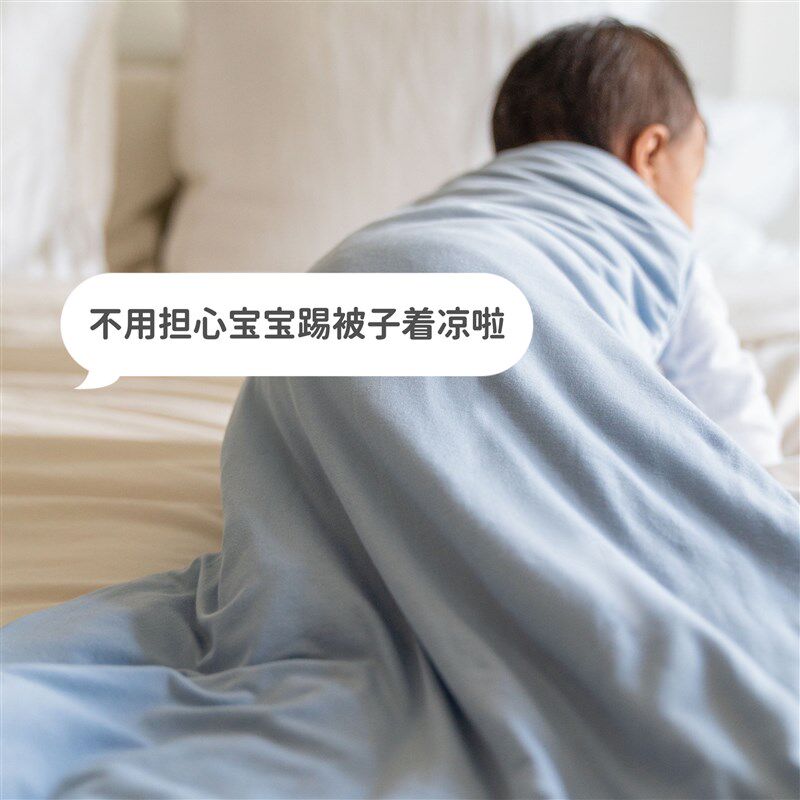 超软睡袋背心式可露脚宝宝夹棉儿童分腿式无袖秋冬防踢被