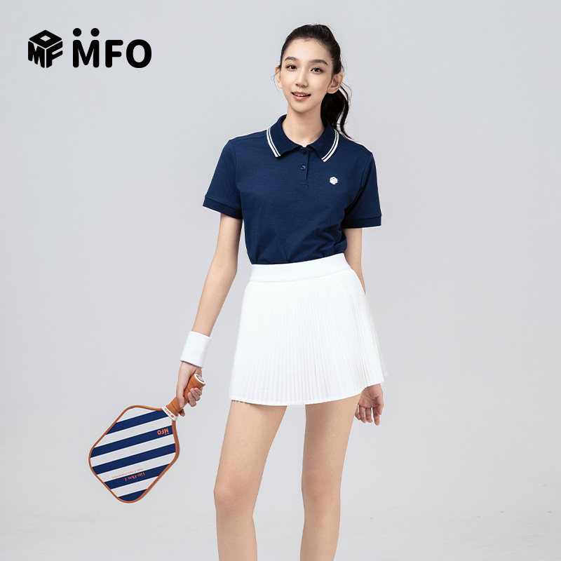 MFO匹克球服短袖T恤女网球服运动休闲透气冰凉高尔夫POLO衫速干衣