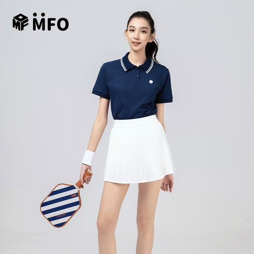 MFO匹克球服短袖T恤女网球服运动休闲透气冰凉高尔夫POLO衫速干衣