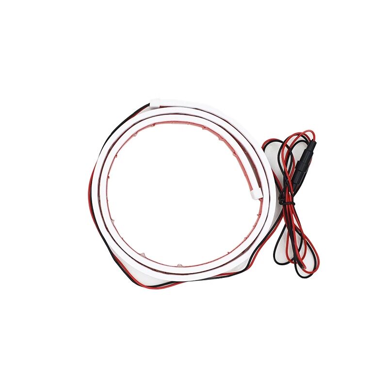 汽车中网贯穿式幻彩日行灯带流水转向灯改装led启动扫描流光灯条
