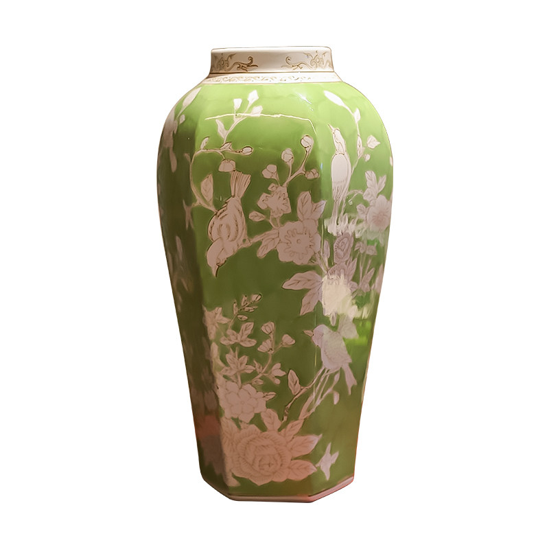 中式陶瓷水培花瓶干燥花花器客厅玄关家居装饰摆件高温青花瓷礼品