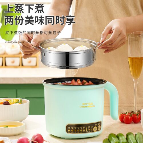 小功率100W多功能迷你电煮锅户外车载便携旅行调温小型车用电热锅