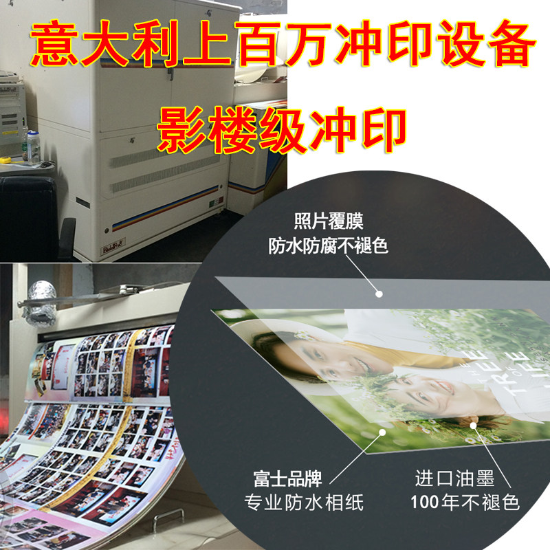 宝宝组合四连长相框三折桌摆台照片定制作儿童冲洗婚纱九宫格挂墙