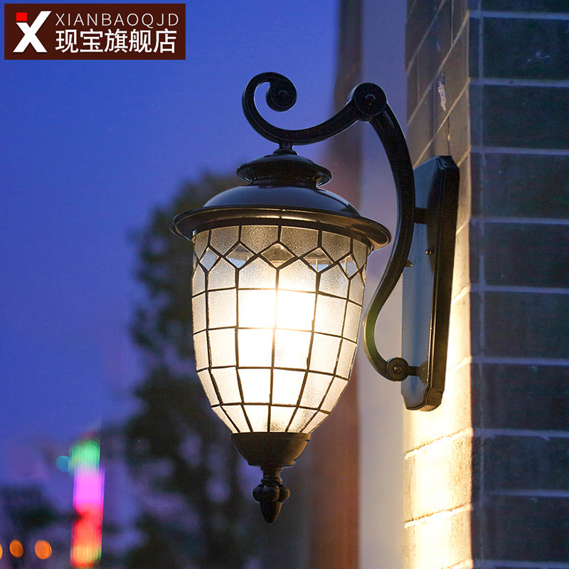 别墅壁灯大门口户外防水欧式仿古阳台柱子花园走廊室外庭院外墙灯
