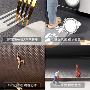 地垫厨房专用满铺可擦免洗脚垫2024新款皮革防滑门垫防油防水地毯