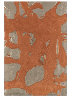 侘寂风抽象玄关装饰画客厅沙发背景橙色挂画展厅艺术画样板间挂画