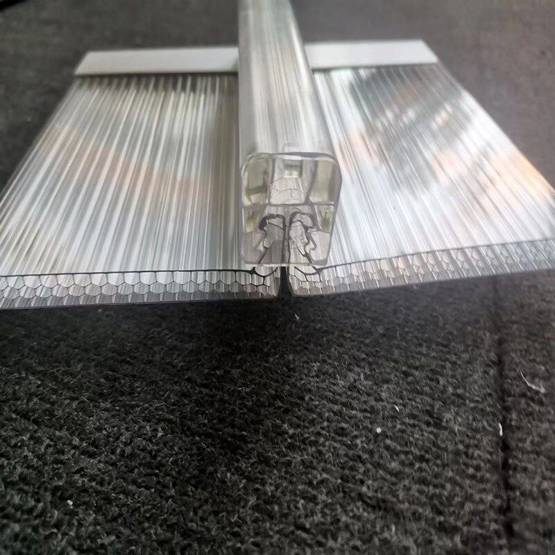 PC中空阳光板蜂窝四层U型锁扣板采光透明湖蓝茶色灰色8mm10mm