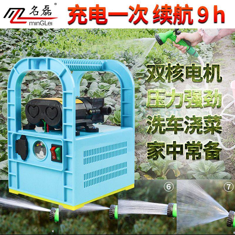 家用充电水泵便携式浇菜抽水泵车载洗车器充电式12v清洁机清洗机
