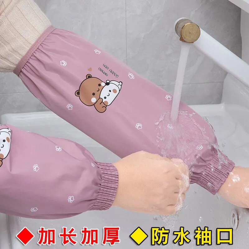 2022新款防水袖套女秋冬厨房专用防油防脏男士上班工作成人加长款