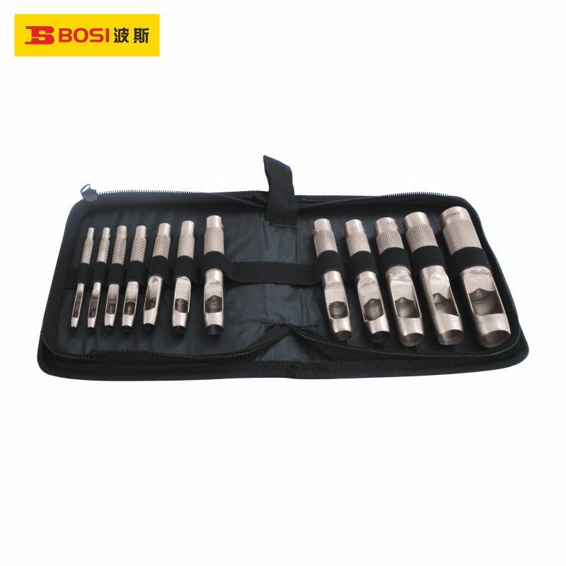 波斯工具皮带冲打孔器12件套3-19mmBS529012 15件3-25mmBS529015